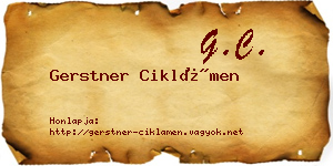 Gerstner Ciklámen névjegykártya